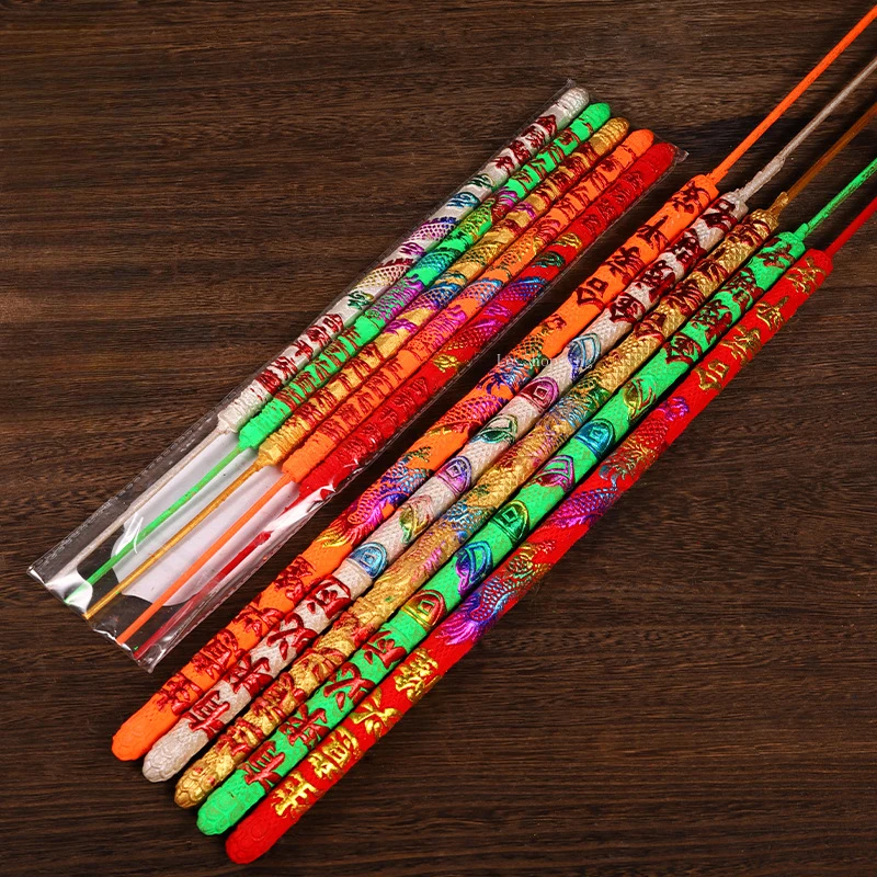 Smokeless Incense Stick - 40cm pięciokolorowy wzór reliefowy smocze pałeczki