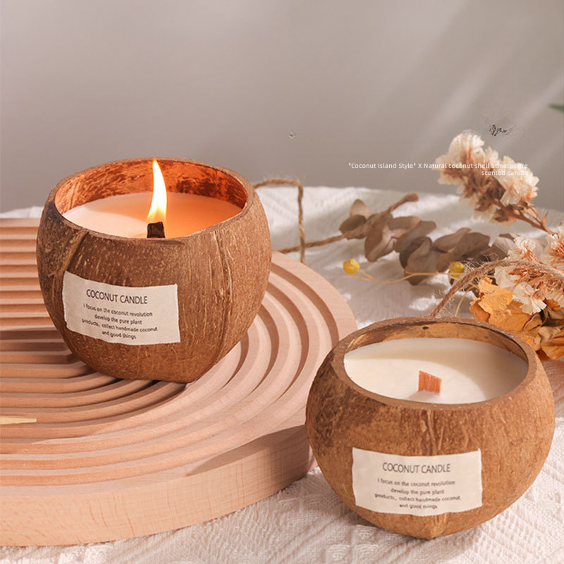 Home Fragrance Candles - Świeca aromaterapeutyczna z łupin orzecha kokosowego