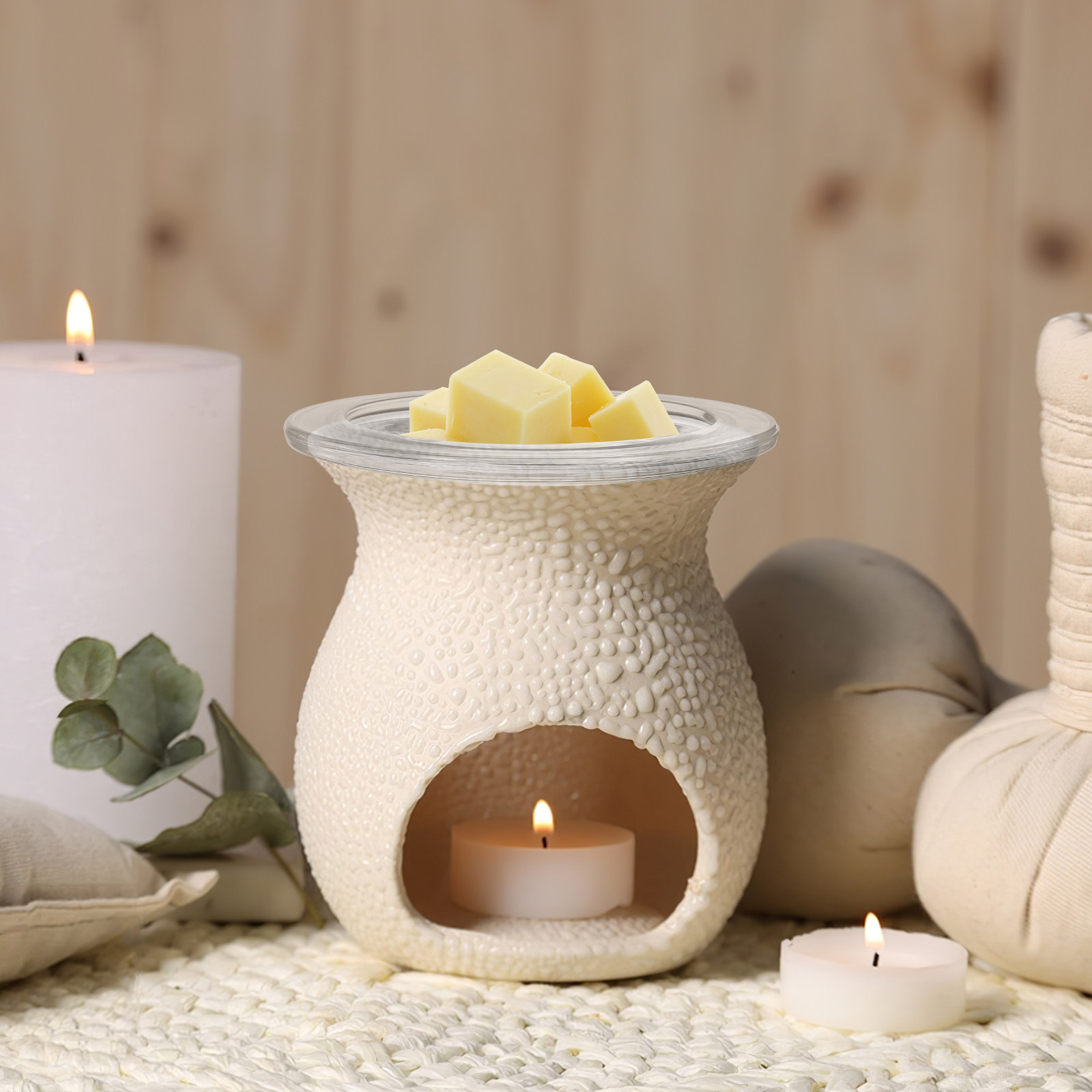 Home Fragrance Wax Melts - Zamienna przezroczysta szklana miseczka do podgrzewania