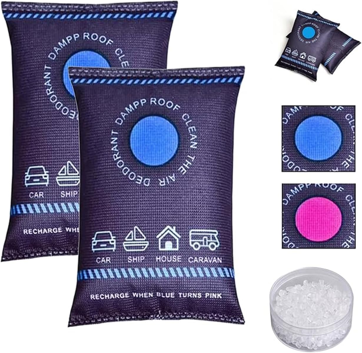 Home Fragrance Sachet - Wielorazowy silikonowy woreczek osuszający powietrze, odświeżacz