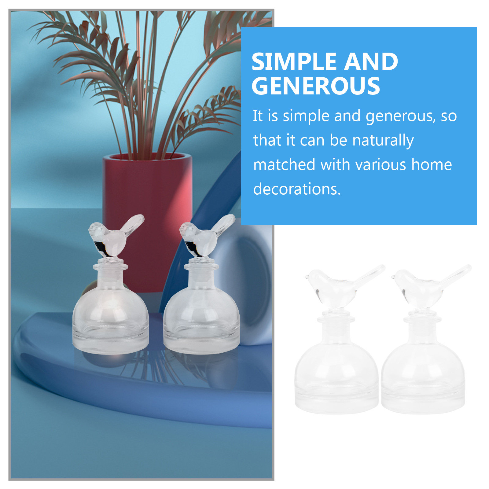 2 szt. Szklane butelki na perf – Home Fragrance Perfume recenzja i cena